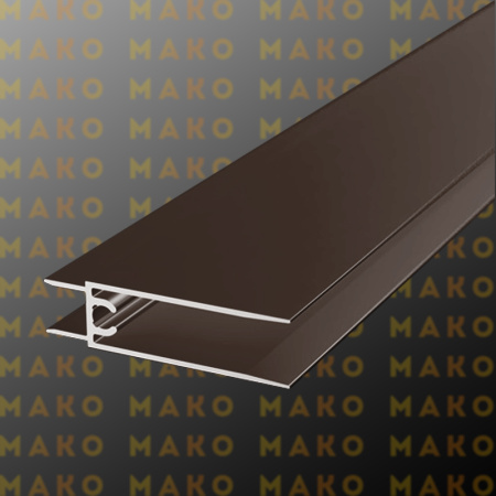 Профиль горизонтальный нижний MS220 Бронза глянец (A17)